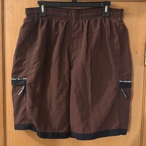Louis Garneau Men’s Nylon Padded Cycling Shorts Brown Black Size XL